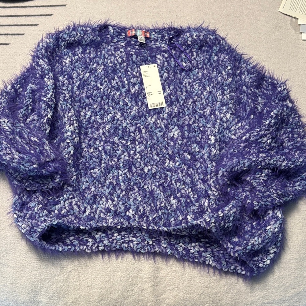 Urban Outfitters Purple Textured Sweater